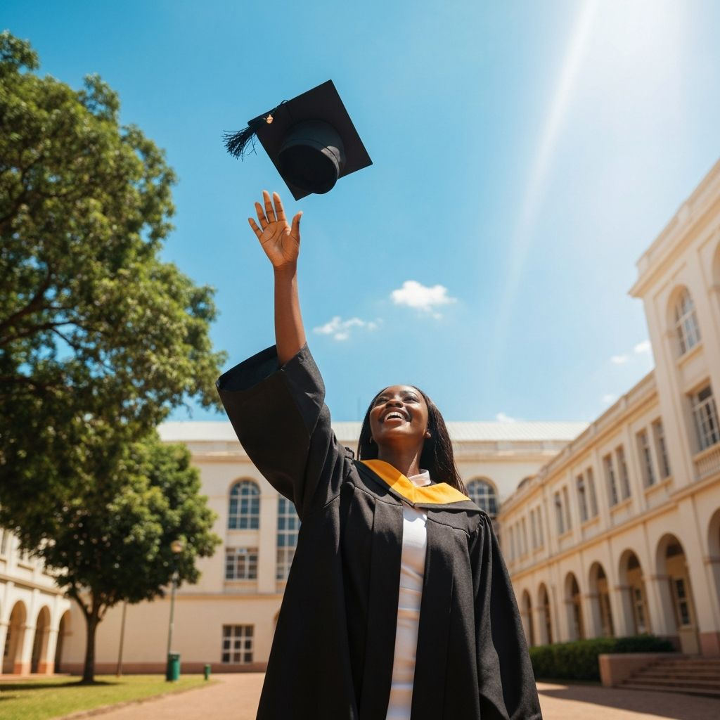 International students on campus